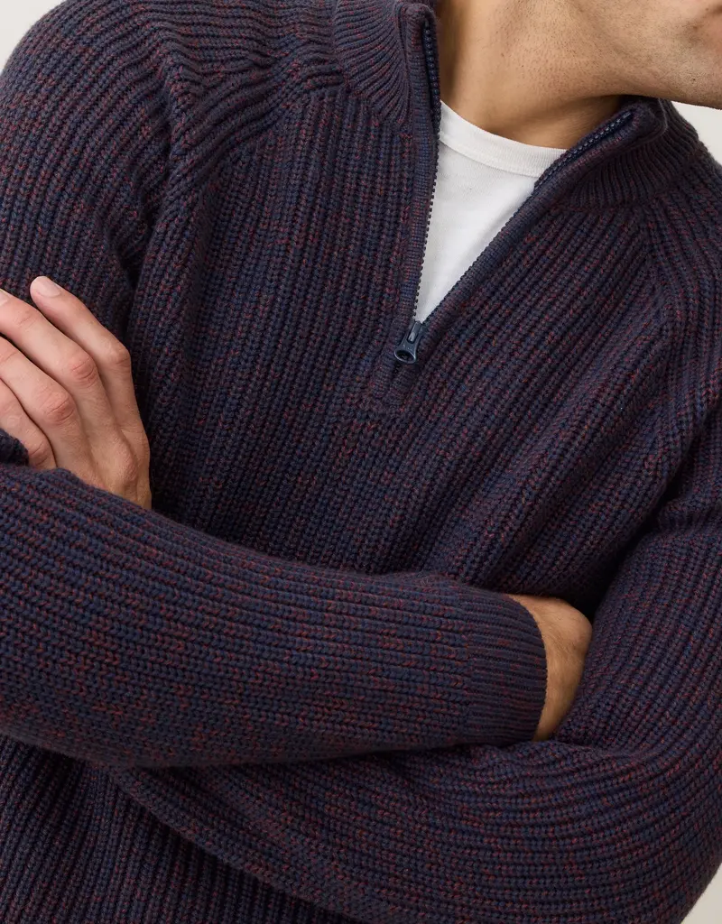 Marine Layer Inverness Quarter Zip Sweater