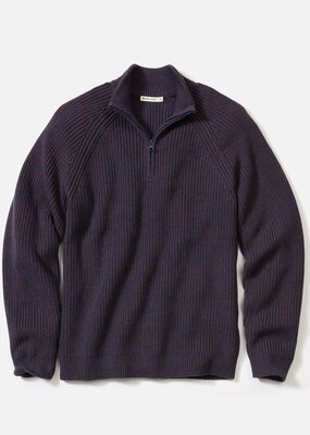 Marine Layer Inverness Quarter Zip Sweater