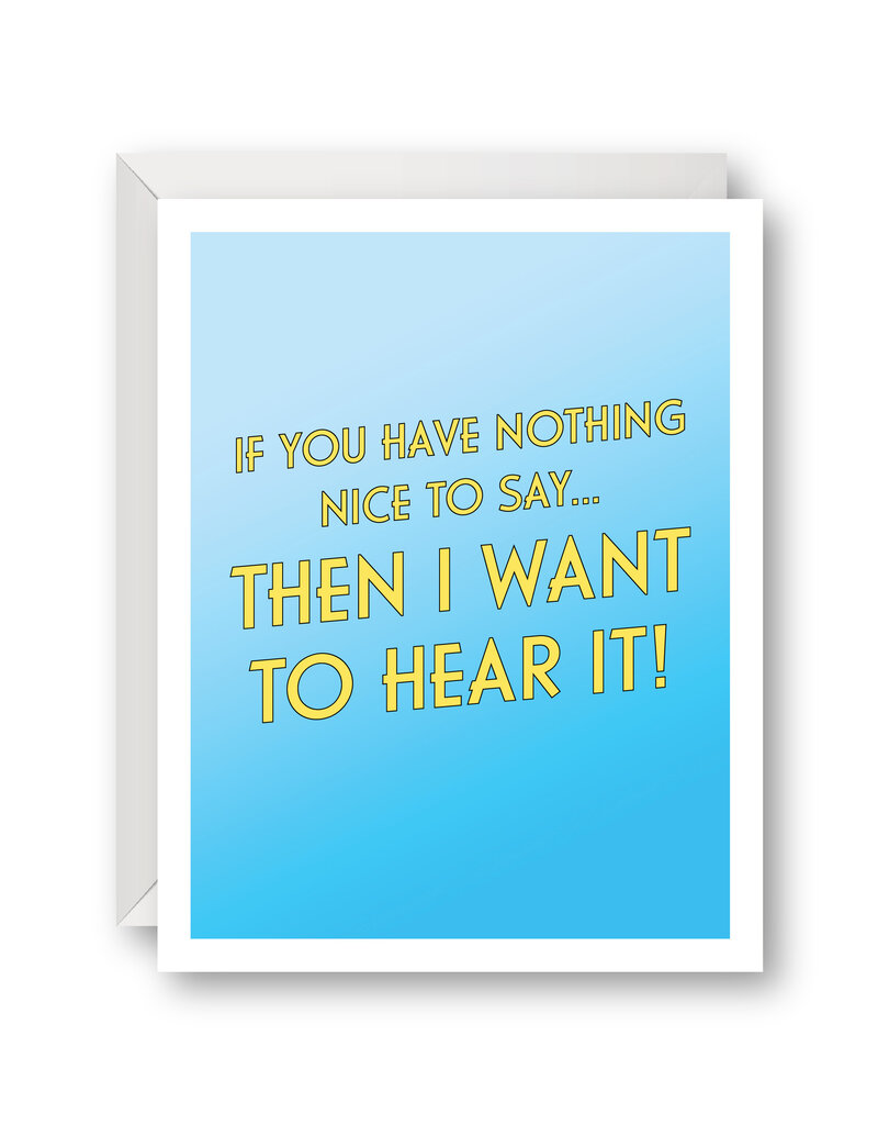 Venture Nothing Nice To Say