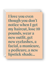 Venture I Love You Even Though Card