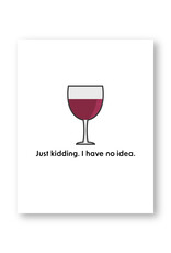 Venture A Day Without Wine Card