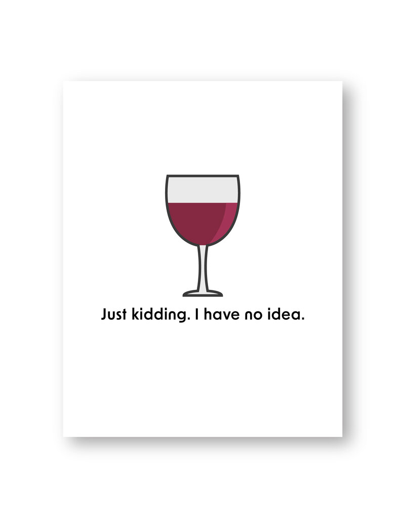 Venture A Day Without Wine Card