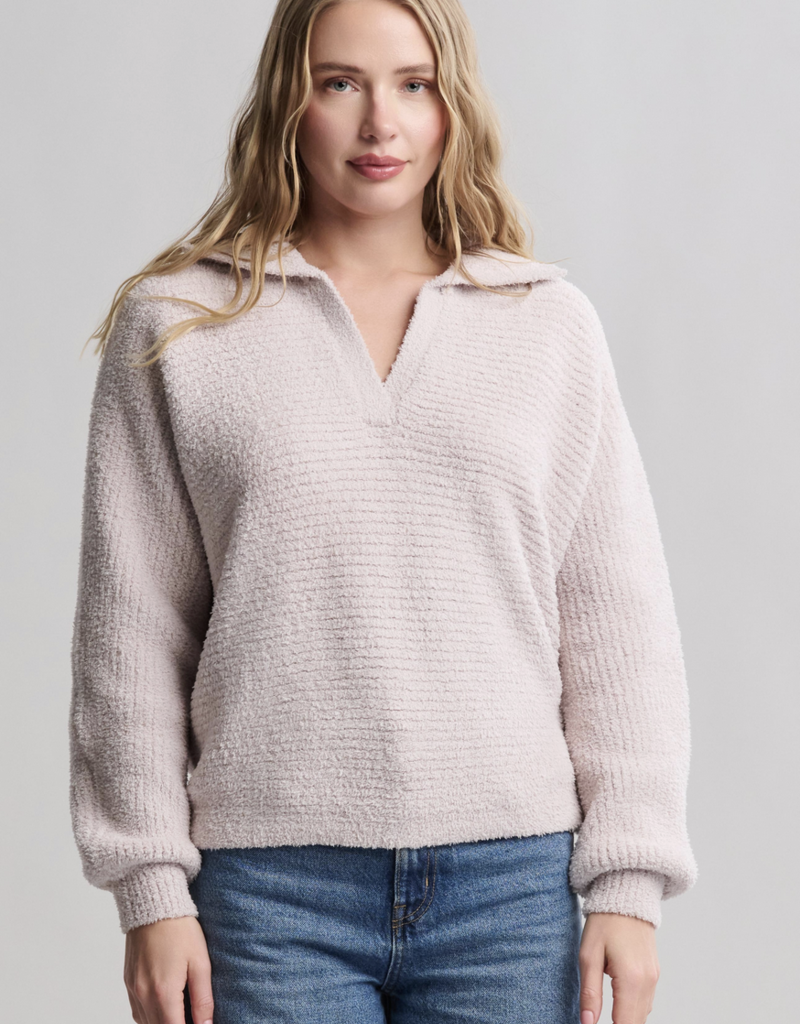 Barefoot Dreams Cozychic Dolman Sleeve Collared Pullover