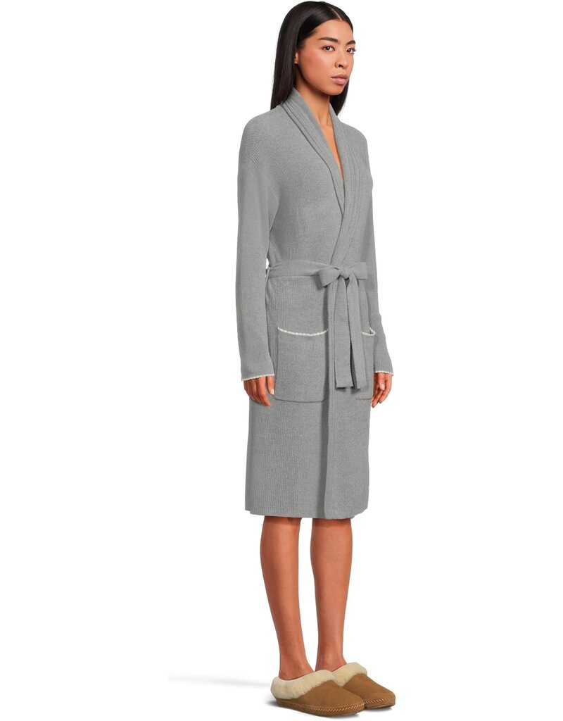 Barefoot Dreams CCUL Contrast Scallop Ribbed Robe