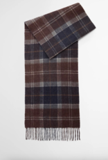 Barbour Lambswool Tattersall Scarf / Mightnight Oak