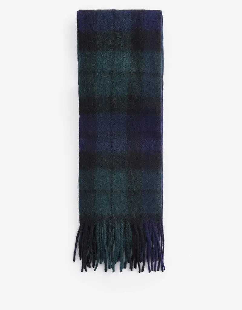 Barbour New Check Tartan Scarf / Black Watch