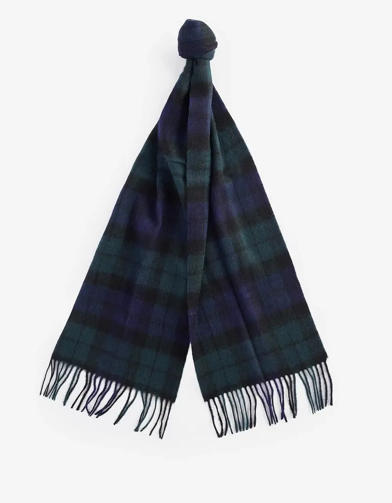 Barbour New Check Tartan Scarf / Black Watch