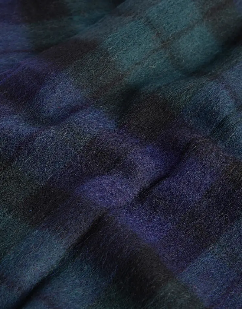 Barbour New Check Tartan Scarf / Black Watch