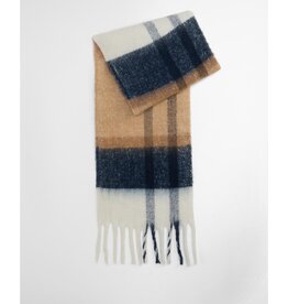 Barbour Isla Tartan Boucle Scarf Hessian Tartan