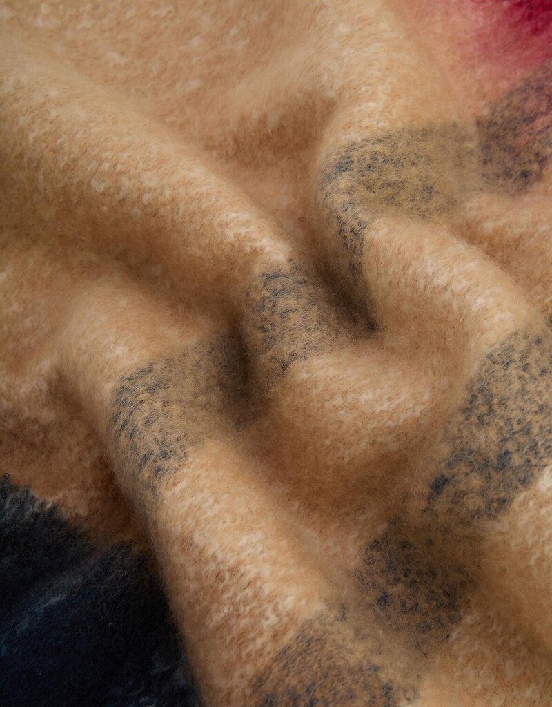 Barbour Isla Tartan Boucle Scarf Hessian Tartan