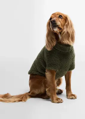 Barbour Brindle Fleece Dog Jumper