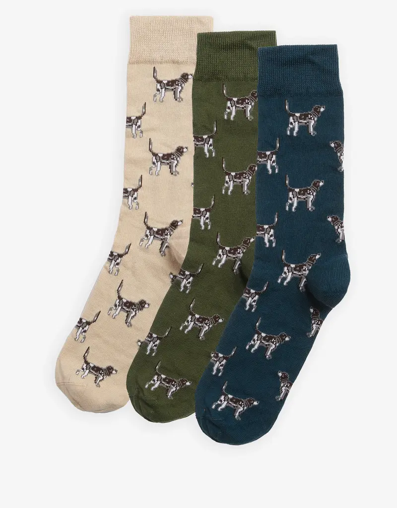 Barbour Pointer Dog Socks Gift Box