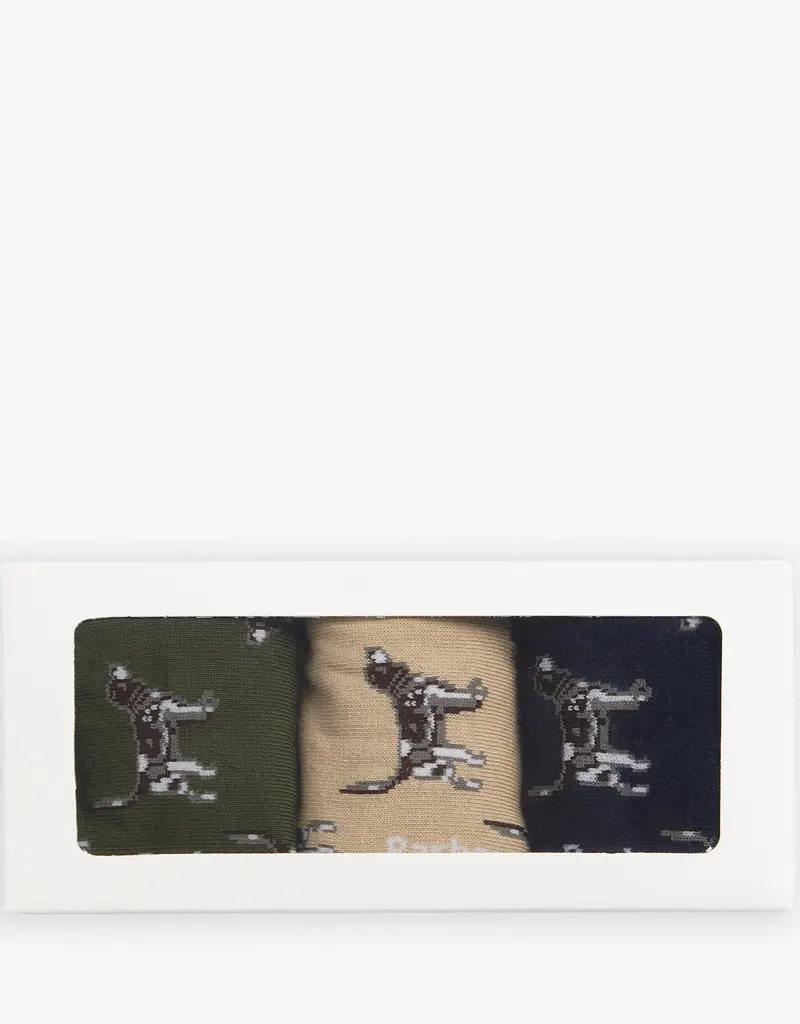 Barbour Pointer Dog Socks Gift Box