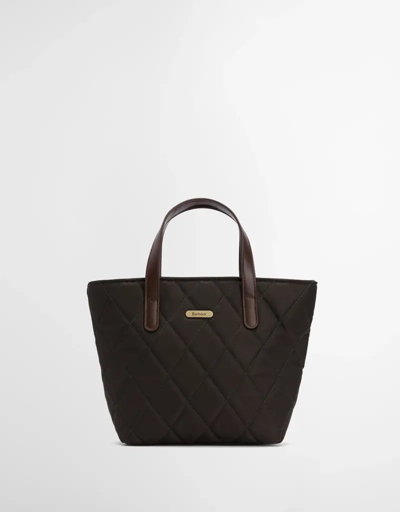 Barbour Mini Quilted Tote / Olive