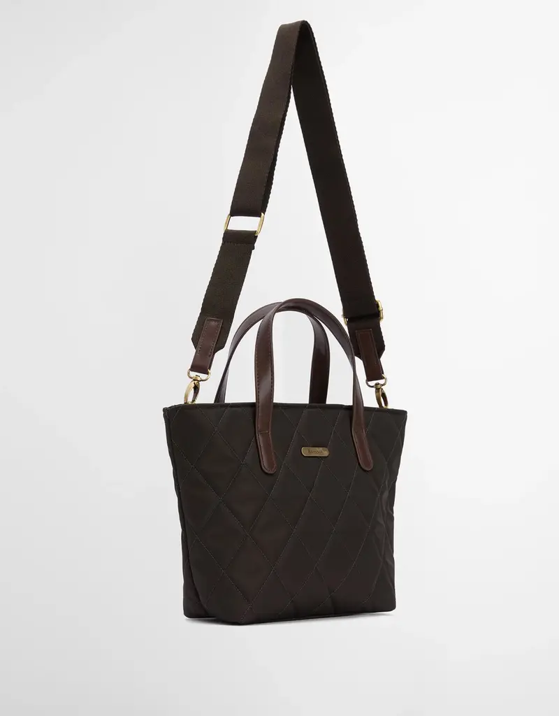 Barbour Mini Quilted Tote / Olive