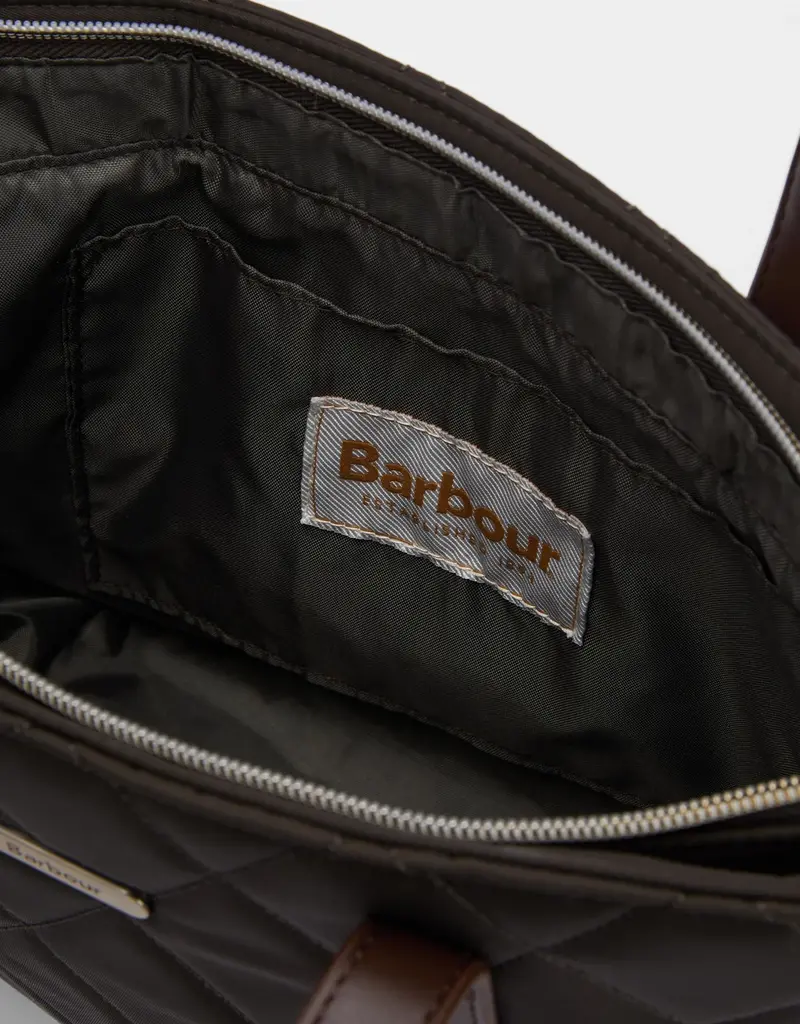 Barbour Mini Quilted Tote / Olive