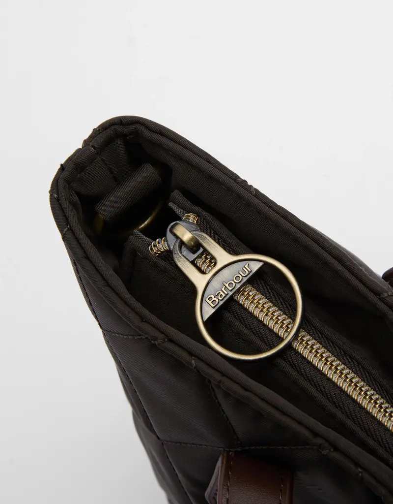 Barbour Mini Quilted Tote / Olive