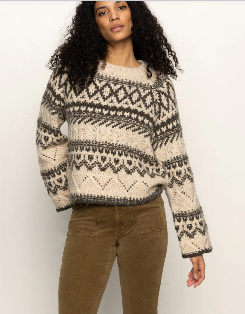 Sanctuary Fairisle Crew Neck Sweater