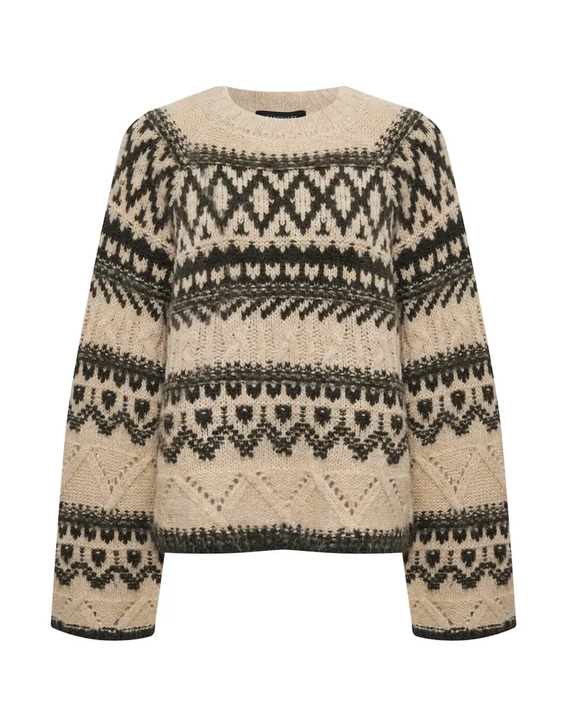 Sanctuary Fairisle Crew Neck Sweater