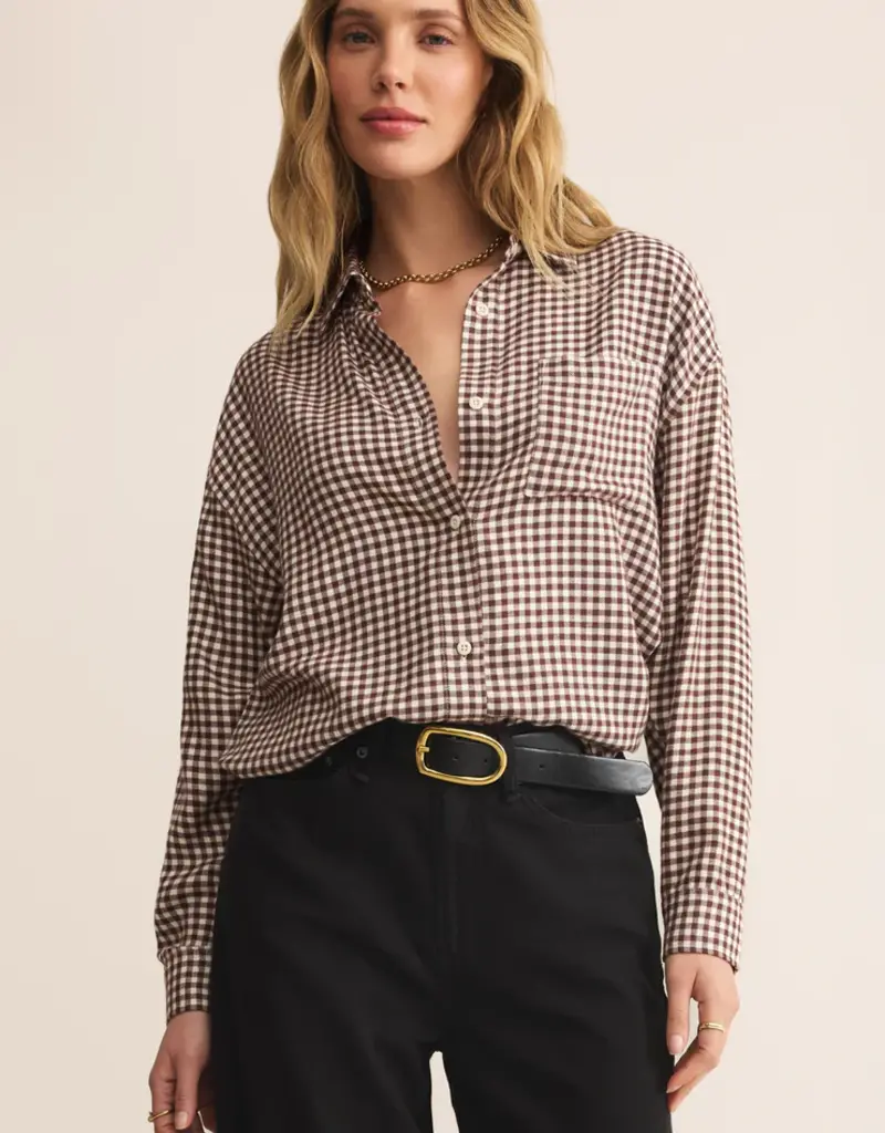 Z Supply River Plaid Button Up