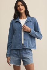 Z Supply Bel Air Knit Denim Jacket