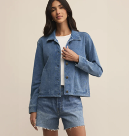 Z Supply Bel Air Knit Denim Jacket