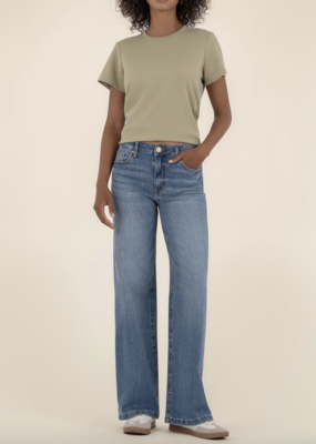 Kut from the Kloth Jean High Rise Wide Leg Clean Hem