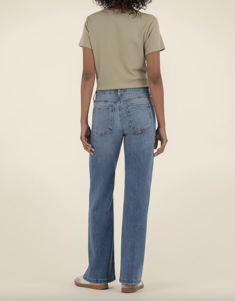 Kut from the Kloth Jean High Rise Wide Leg Clean Hem