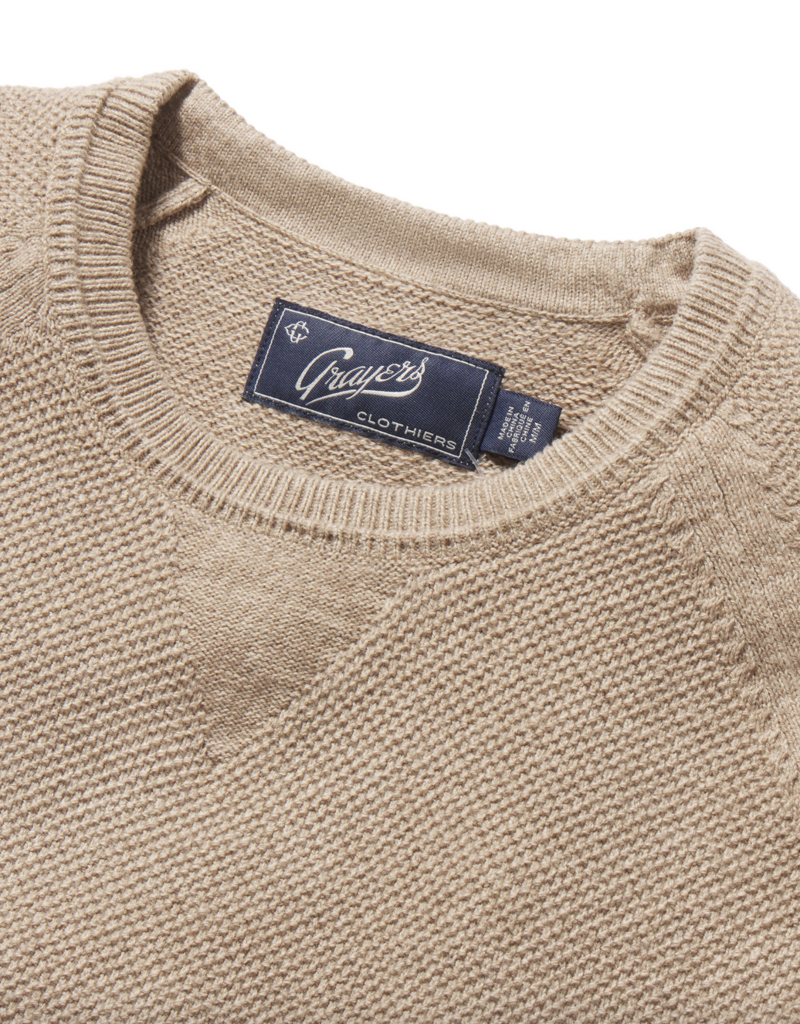 Grayers Ernest Cotton Cashmere Crew