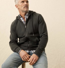 Faherty High Standard Fleece Zip Hoodie