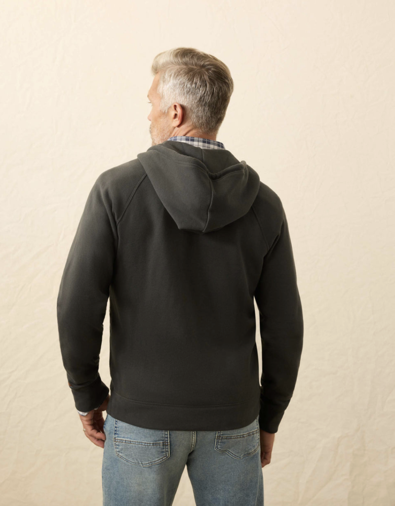 Faherty High Standard Fleece Zip Hoodie