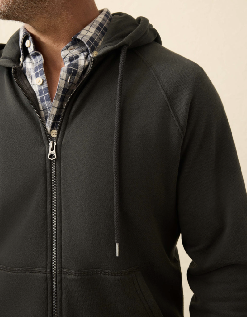 Faherty High Standard Fleece Zip Hoodie