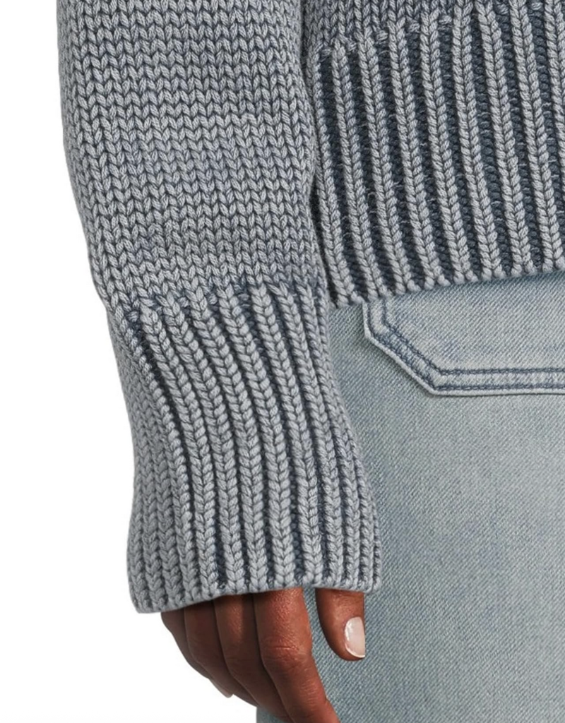 Faherty Sunwashed Cotton Roll Neck Sweater