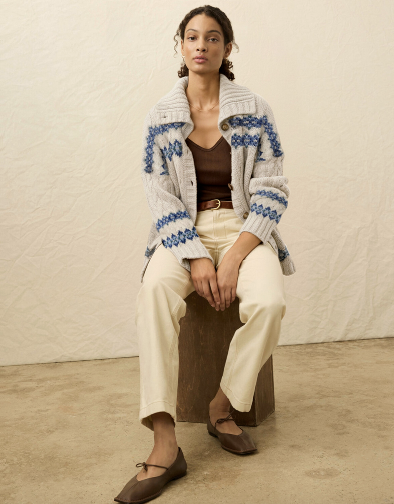Faherty Highland Fairisle Cardigan