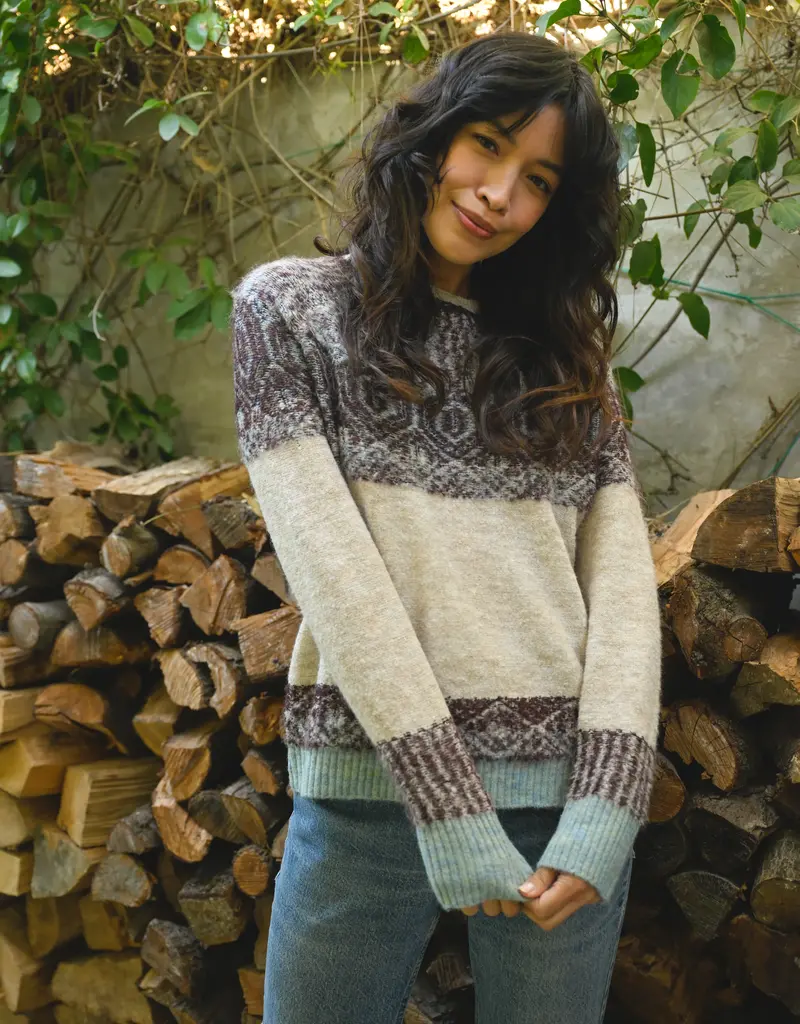 Sundry Clothing Reverse Jacquard Pullover Sweater