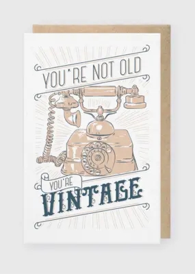 Pike Street Press Not Old, Vintage Card
