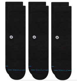 Stance Icon Black Crew Sock L
