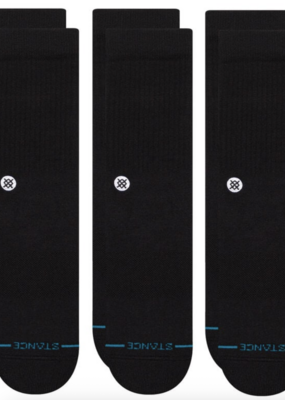 Stance Icon Black Crew Sock L