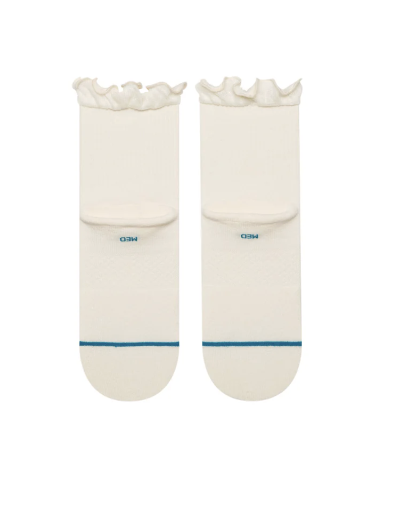 Stance Ruffle Icon Quarter Ivory M