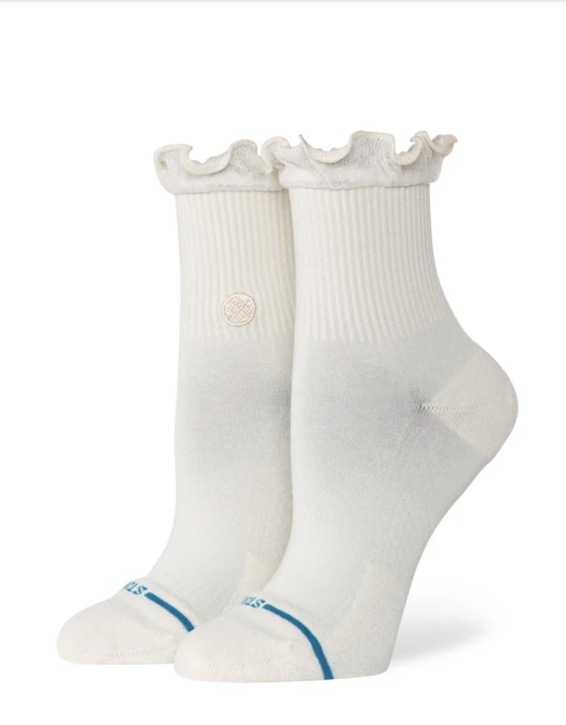 Stance Ruffle Icon Quarter Ivory M