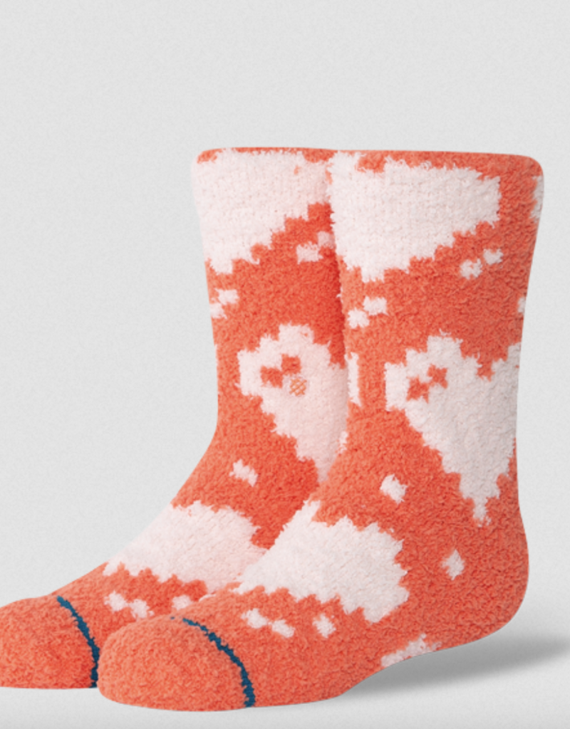 Stance Kids Digi Heart Crew Coral