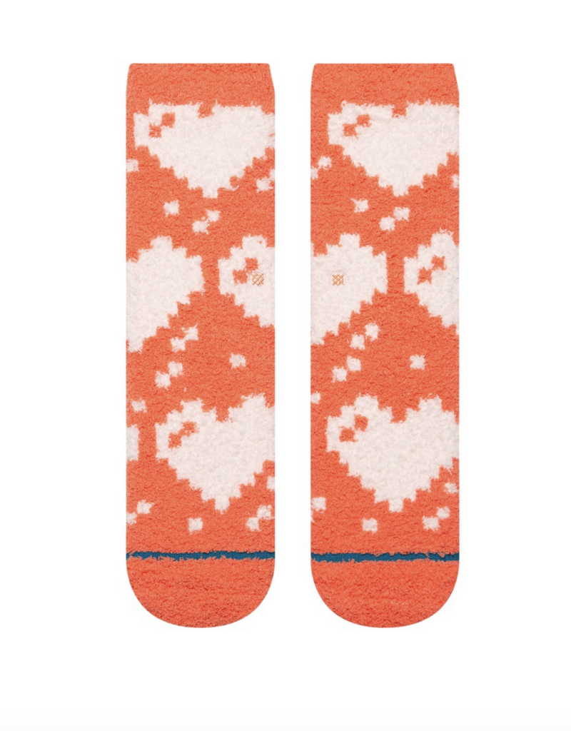 Stance Kids Digi Heart Crew Coral