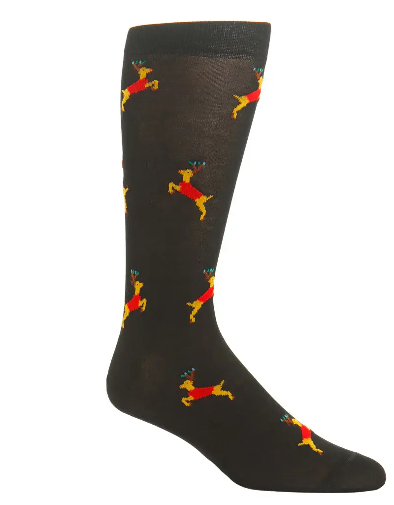 Dapper Classics Black Dashing Deer w/ Red Coat