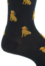 Dapper Classics Navy w/ Holiday Dog Socks