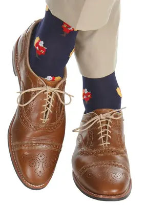 Dapper Classics Classic Navy/ Red Santa Claus