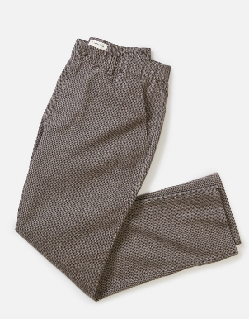Marine Layer Saturday Houndstooth Chino Slim Straight