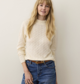 Marine Layer Lucia Pointelle Mock Neck Sweater