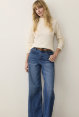 Marine Layer Lucia Pointelle Mock Neck Sweater
