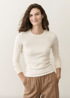 Marine Layer LS Lexi Rib Sun-In Crew Tee