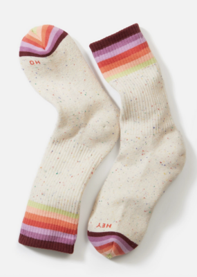 Marine Layer Boot Cut Sock Warm Stripe One Size
